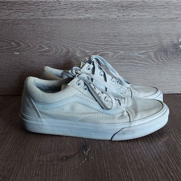 Vans Old Skool Blue Sneakers Mens 7 Womens 8.5 - Picture 1 of 10